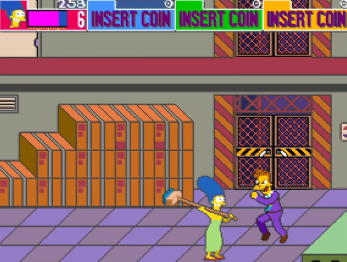 Simpsons, The - геймплей игры Arcade